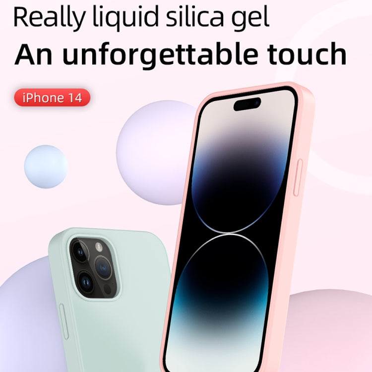 For iPhone 14 Pro Mutural Yuemu Series Liquid Silicone Microfiber Case(Black) - HoMEdemic™ 