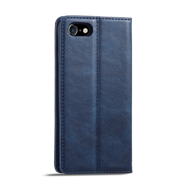 For iPhone SE 2022 / SE 2020 / 8 / 7 LC.IMEEKE RFID Anti-theft Leather Phone Case(Blue) - HoMEdemic™ 