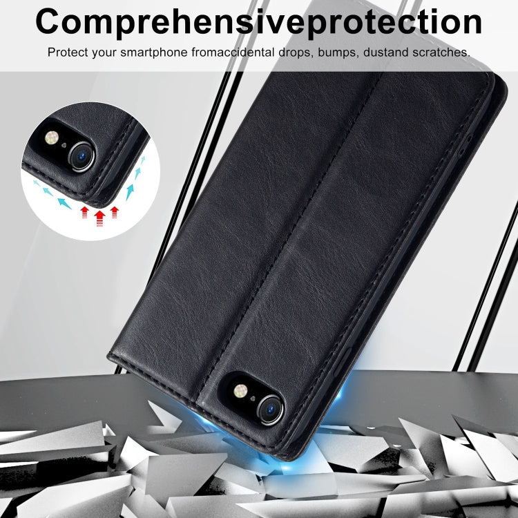 For iPhone SE 2022 / SE 2020 / 8 / 7 LC.IMEEKE RFID Anti-theft Leather Phone Case(Black) - HoMEdemic™ 
