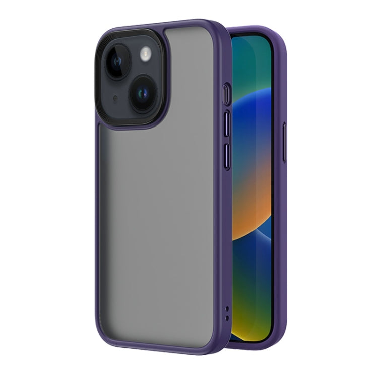 For iPhone 14 Plus ROCK Guard Skin-feel Phone Case(Purple) - HoMEdemic™ 