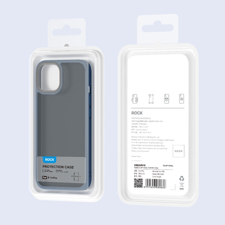 For iPhone 14 Plus ROCK Guard Skin-feel Phone Case(Black) - HoMEdemic™ 