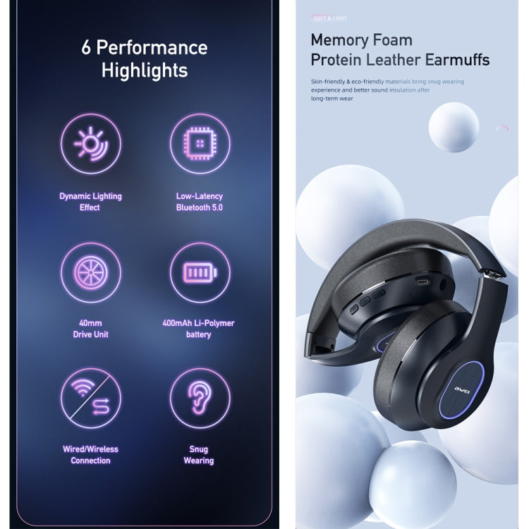 awei A100BL Wireless Stereo Headphones - HoMEdemic™ 