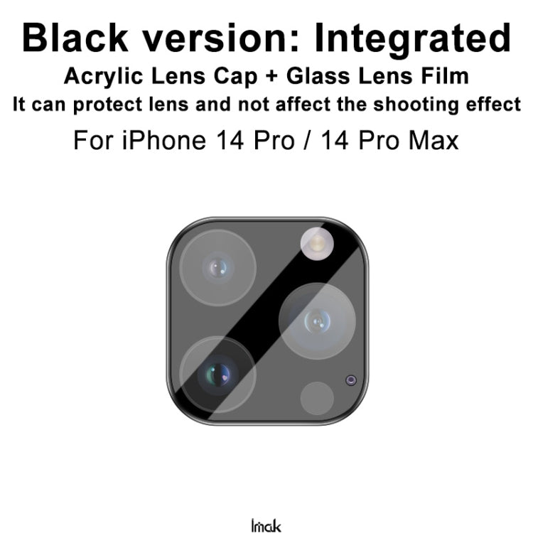 For iPhone 14 Pro / 14 Pro Max imak High Definition Integrated Glass Lens Film Black Version - HoMEdemic™ 
