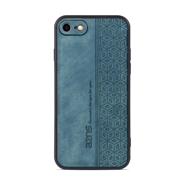 For iPhone SE 2022 / SE 2020 / 8 / 7 AZNS 3D Embossed Skin Feel Phone Case(Dark Green) - HoMEdemic™ 