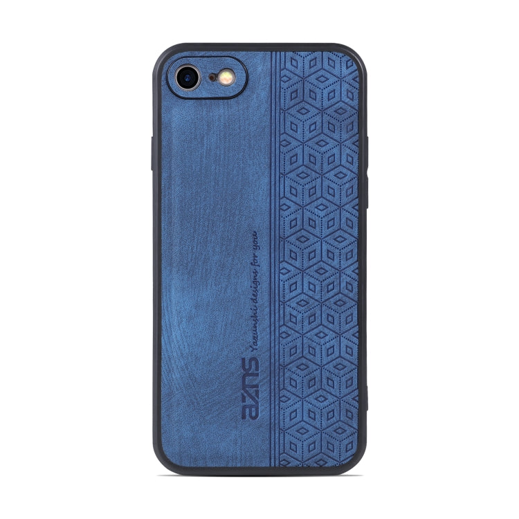 For iPhone SE 2022 / SE 2020 / 8 / 7 AZNS 3D Embossed Skin Feel Phone Case(Sapphire Blue) - HoMEdemic™ 