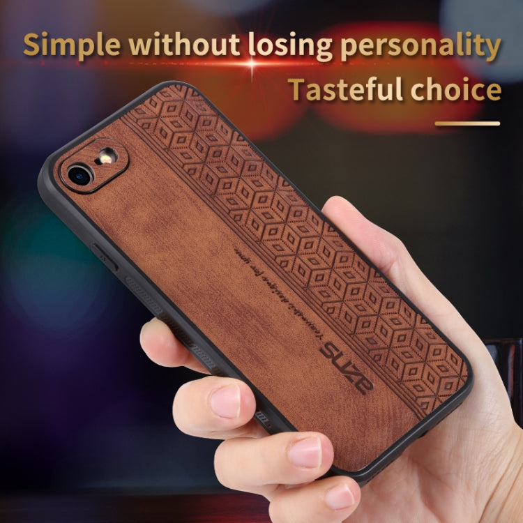 For iPhone SE 2022 / SE 2020 / 8 / 7 AZNS 3D Embossed Skin Feel Phone Case(Sapphire Blue) - HoMEdemic™ 