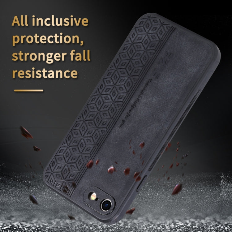 For iPhone SE 2022 / SE 2020 / 8 / 7 AZNS 3D Embossed Skin Feel Phone Case(Sapphire Blue) - HoMEdemic™ 