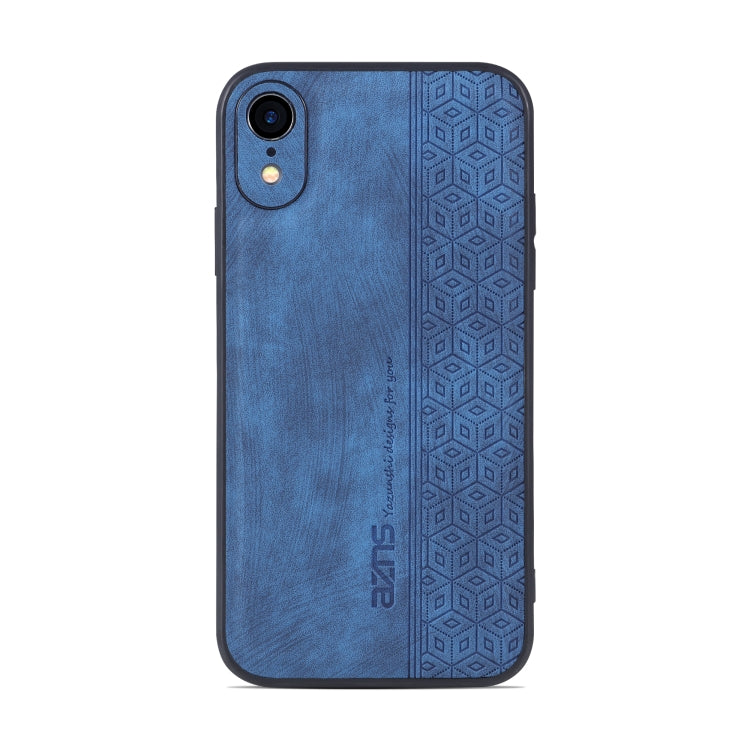 For iPhone XR AZNS 3D Embossed Skin Feel Phone Case(Sapphire Blue) - HoMEdemic™ 