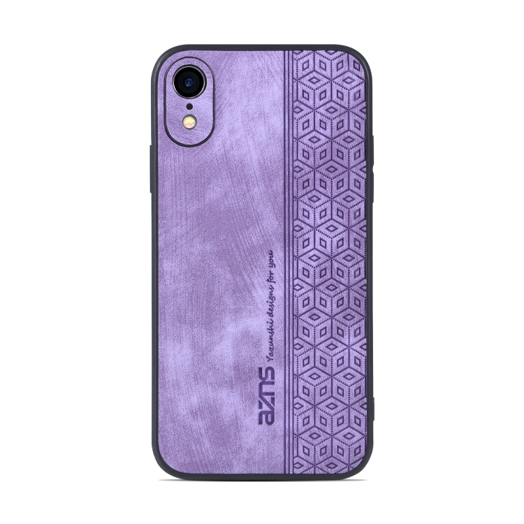 For iPhone XR AZNS 3D Embossed Skin Feel Phone Case(Purple) - HoMEdemic™ 
