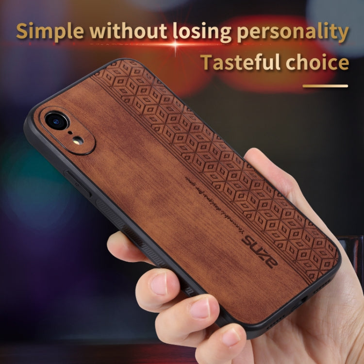 For iPhone XR AZNS 3D Embossed Skin Feel Phone Case(Purple) - HoMEdemic™ 