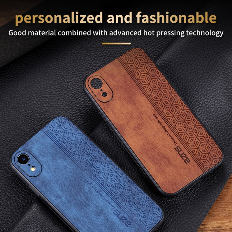 For iPhone XR AZNS 3D Embossed Skin Feel Phone Case(Purple) - HoMEdemic™ 