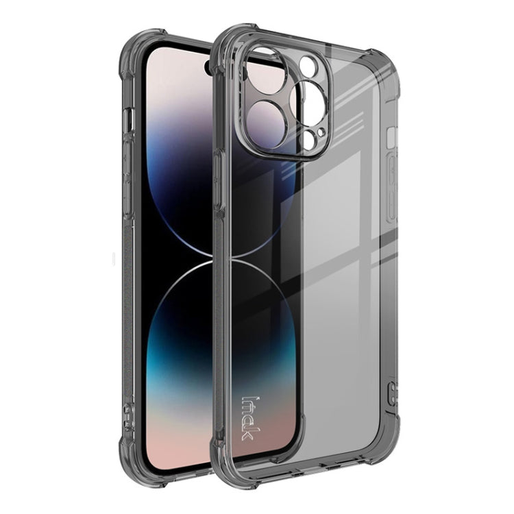 For iPhone 14 Pro imak Shockproof Airbag TPU Phone Case(Transparent Black) - HoMEdemic™ 