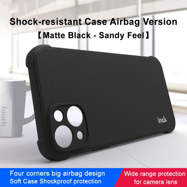 For iPhone 14 imak Shockproof Airbag TPU Phone Case(Matte Black) - HoMEdemic™ 