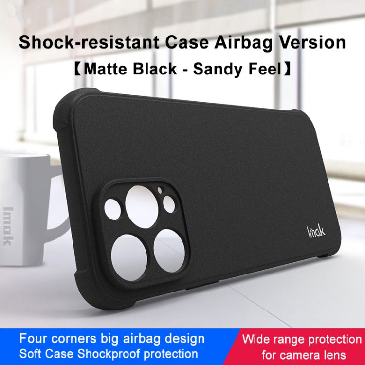 For iPhone 14 Pro imak Shockproof Airbag TPU Phone Case(Matte Black) - HoMEdemic™ 
