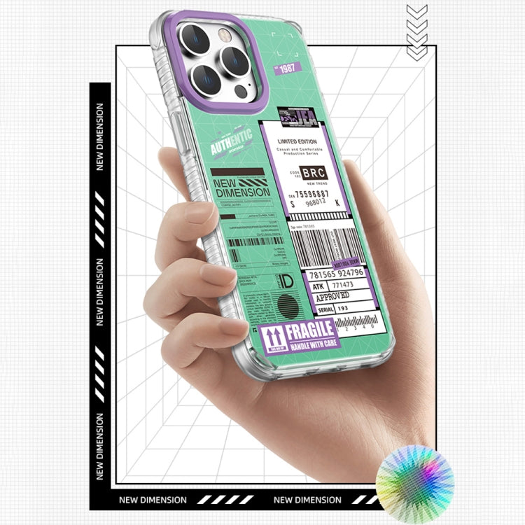 For iPhone 14 Mutural Dual-side Laminating Printed TPU Phone Case(Blue) - HoMEdemic™ 