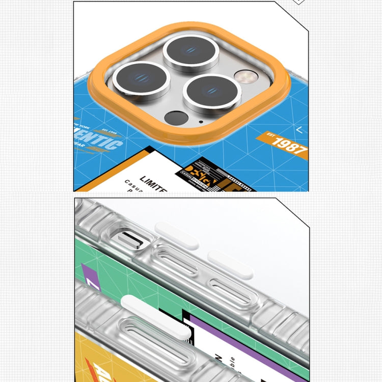 For iPhone 14 Mutural Dual-side Laminating Printed TPU Phone Case(Yellow) - HoMEdemic™ 