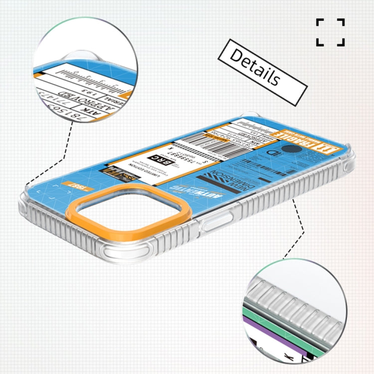 For iPhone 14 Mutural Dual-side Laminating Printed TPU Phone Case(Yellow) - HoMEdemic™ 