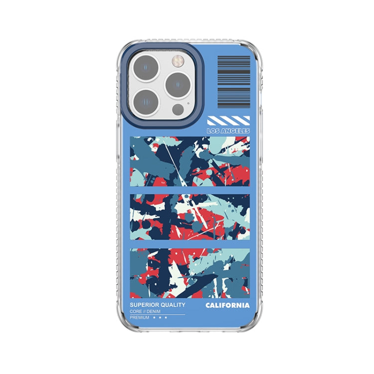 For iPhone 14 Pro Mutural Camouflage Series Phone Case(Blue) - HoMEdemic™ 