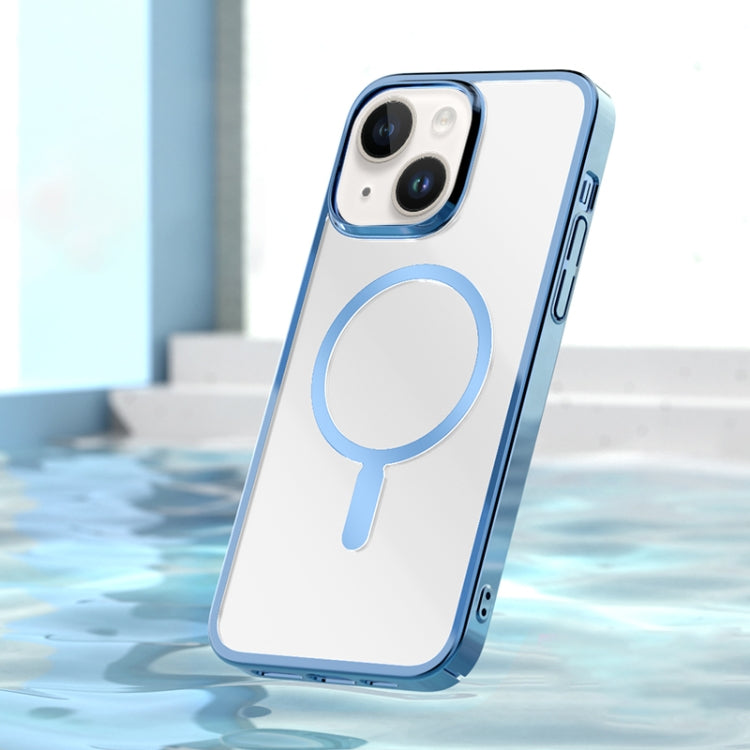 For iPhone 14 Mutural Jing Shuo Series Magsafe Phone Case(Sierra Blue) - HoMEdemic™ 