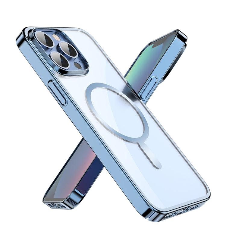 For iPhone 14 Mutural Jing Shuo Series Magsafe Phone Case(Silver) - HoMEdemic™ 