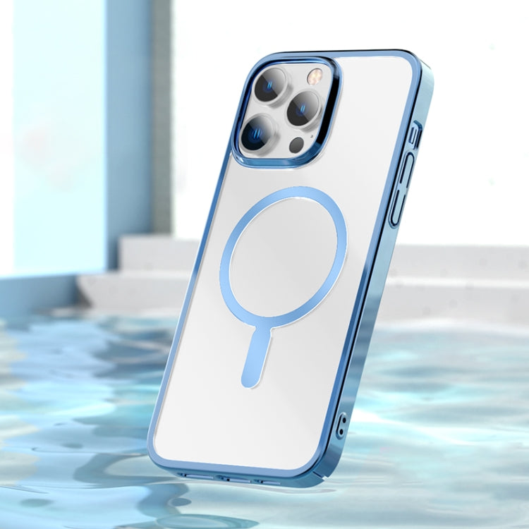 For iPhone 14 Pro Mutural Jing Shuo Series Magsafe Phone Case(Sierra Blue) - HoMEdemic™ 