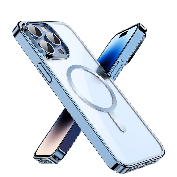 For iPhone 14 Pro Mutural Jing Shuo Series Magsafe Phone Case(Sierra Blue) - HoMEdemic™ 
