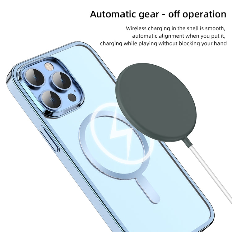 For iPhone 14 Pro Mutural Jing Shuo Series Magsafe Phone Case(Sierra Blue) - HoMEdemic™ 