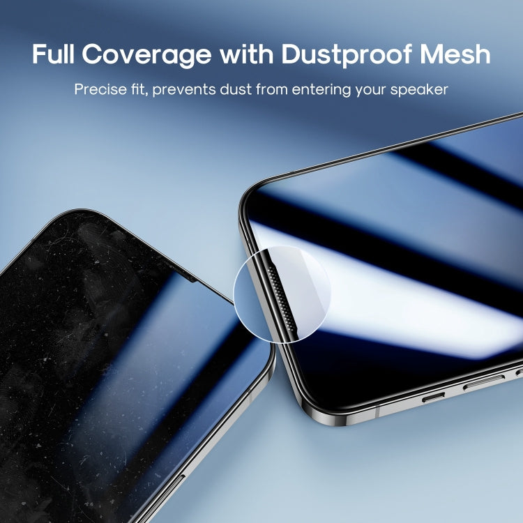 For iPhone 14 Plus JOYROOM JR-H03 2.5D Screen Printing Full Screen Black Edge Tempered Glass Film - HoMEdemic™ 