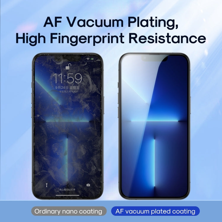For iPhone 14 Plus JOYROOM JR-H03 2.5D Screen Printing Full Screen Black Edge Tempered Glass Film - HoMEdemic™ 