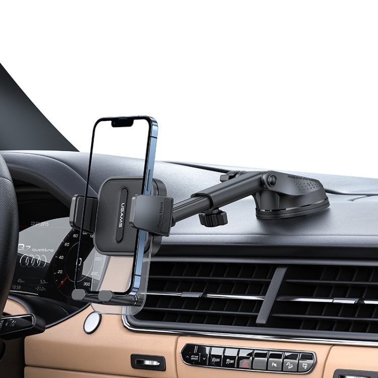 USAMS US-ZJ072 Car Center Console Retractable Transparent Holder(Black) - HoMEdemic™ 