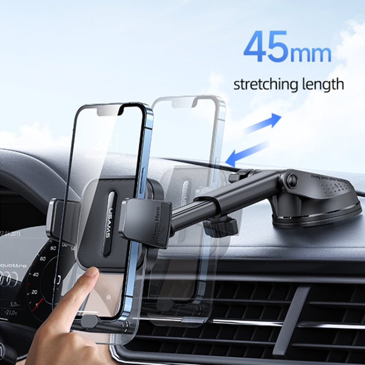 USAMS US-ZJ072 Car Center Console Retractable Transparent Holder(Black) - HoMEdemic™ 