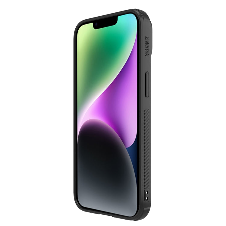For iPhone 14 NILLKIN Synthetic Fiber Camshield Magnetic Phone Case(Black) - HoMEdemic™ 