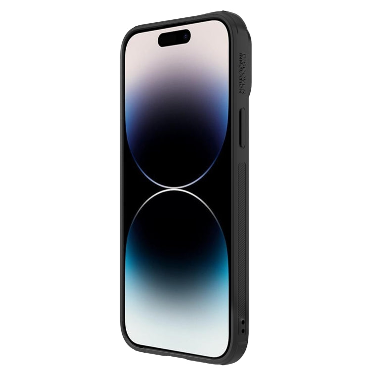 For iPhone 14 Pro NILLKIN Synthetic Fiber Camshield Magnetic Phone Case(Black) - HoMEdemic™ 