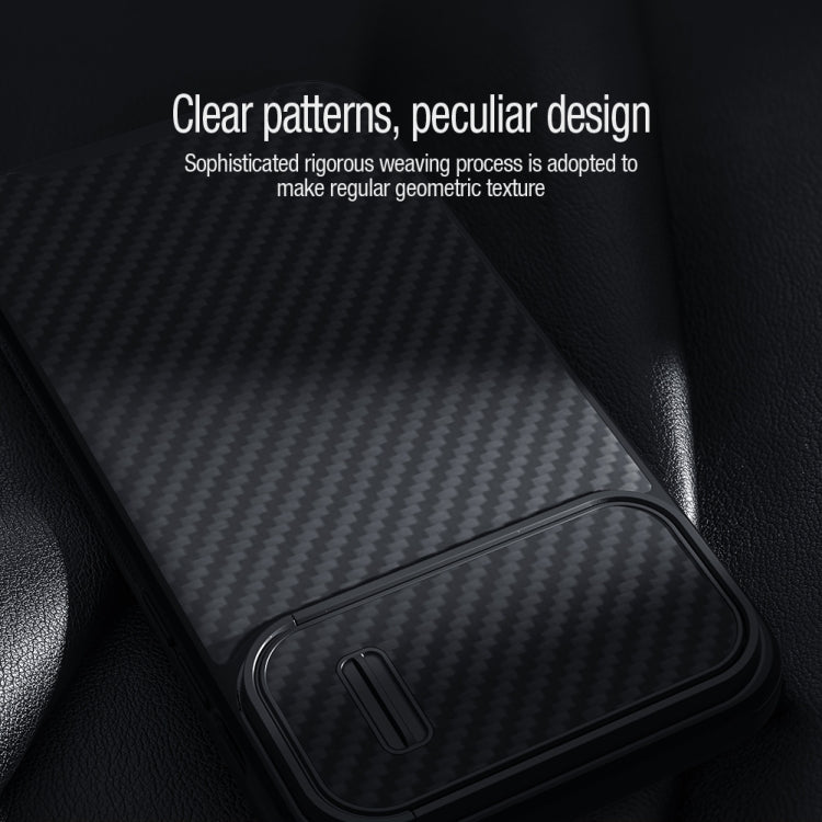 For iPhone 14 Pro NILLKIN Synthetic Fiber Camshield Magnetic Phone Case(Black) - HoMEdemic™ 