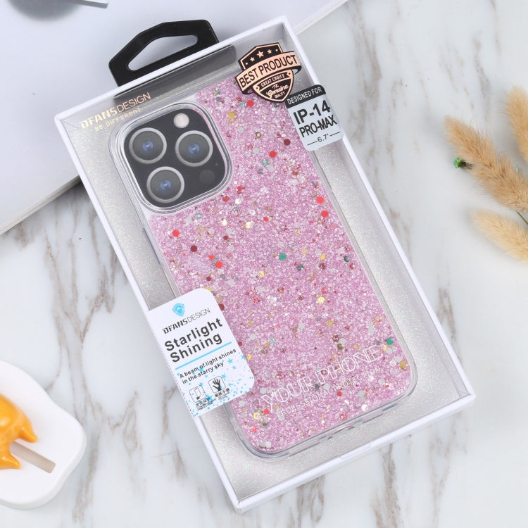 For iPhone 14 Pro Max DFANS DESIGN Starlight Shining TPU+PC Phone Case(Pink) - HoMEdemic™ 