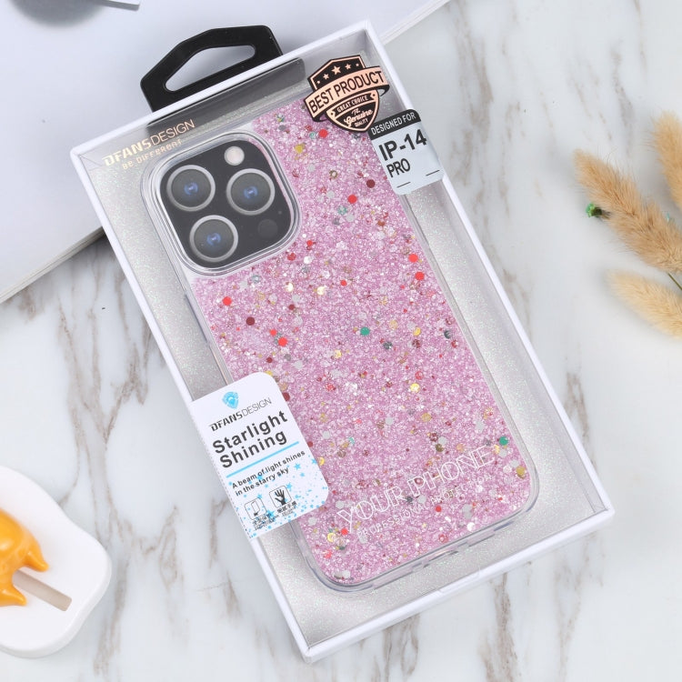 For iPhone 14 Pro DFANS DESIGN Starlight Shining TPU+PC Phone Case(Pink) - HoMEdemic™ 