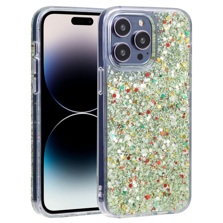 For iPhone 14 Pro DFANS DESIGN Starlight Shining TPU+PC Phone Case(Green) - HoMEdemic™ 