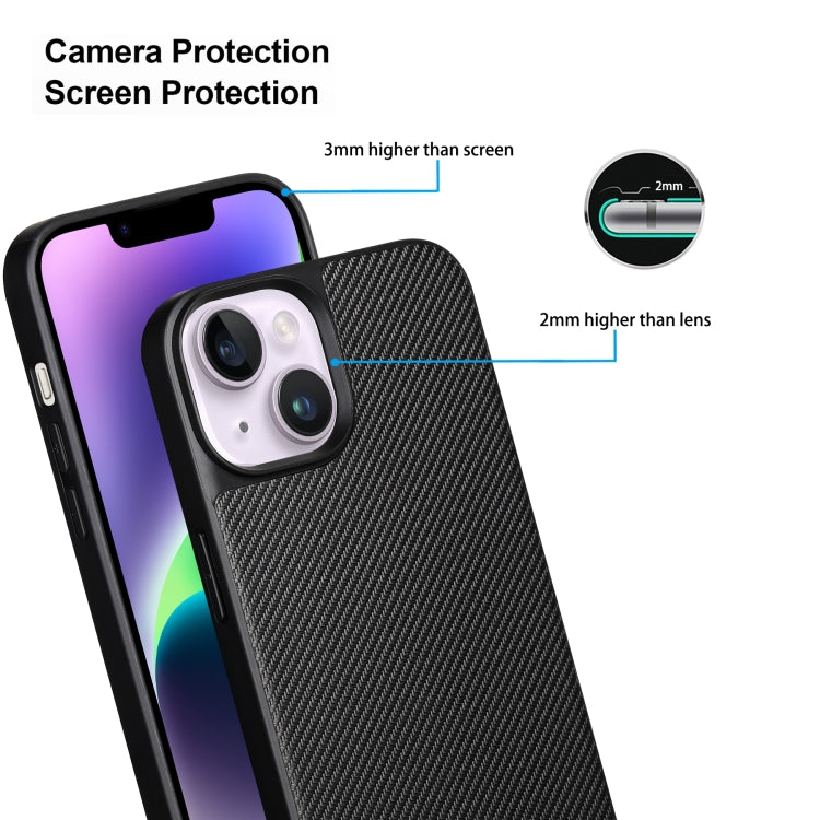 For iPhone 14 ViLi TC Series Kevlar Carbon Fiber Texture Phone Case(Black) - HoMEdemic™ 