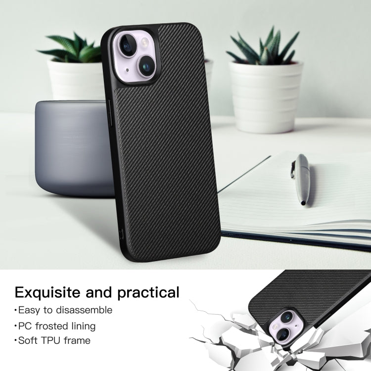 For iPhone 14 ViLi TC Series Kevlar Carbon Fiber Texture Phone Case(Black) - HoMEdemic™ 