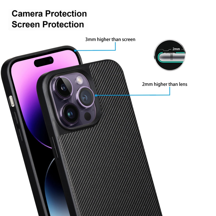 For iPhone 14 Pro Max ViLi TC Series Kevlar Carbon Fiber Texture Phone Case(Black) - HoMEdemic™ 
