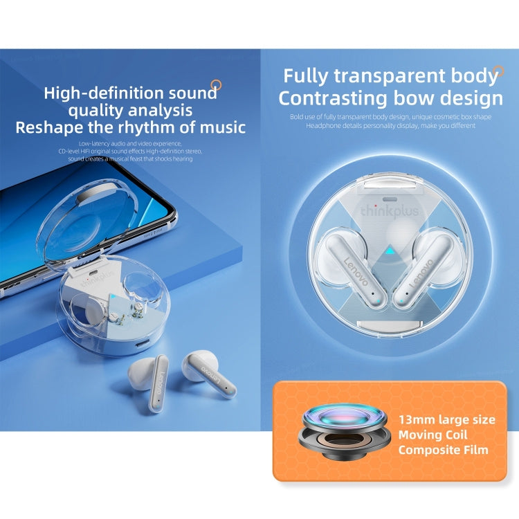 Lenovo LP10 TWS Wireless Bluetooth 5.2 Noise Reduction Earphone with Mic(Black) - HoMEdemic™ 