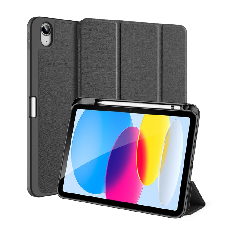 For iPad 2025 / 2022 DUX DUCIS Domo Series Magnetic Flip Leather Tablet Case(Black) - HoMEdemic™ 