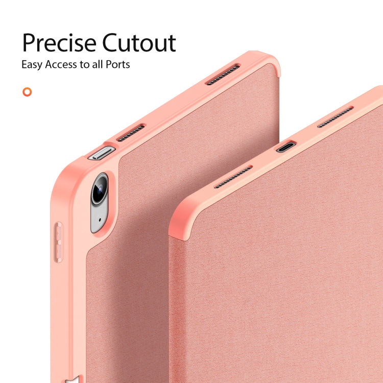 For iPad 2025 / 2022 DUX DUCIS Domo Series Magnetic Flip Leather Tablet Case(Pink) - HoMEdemic™ 