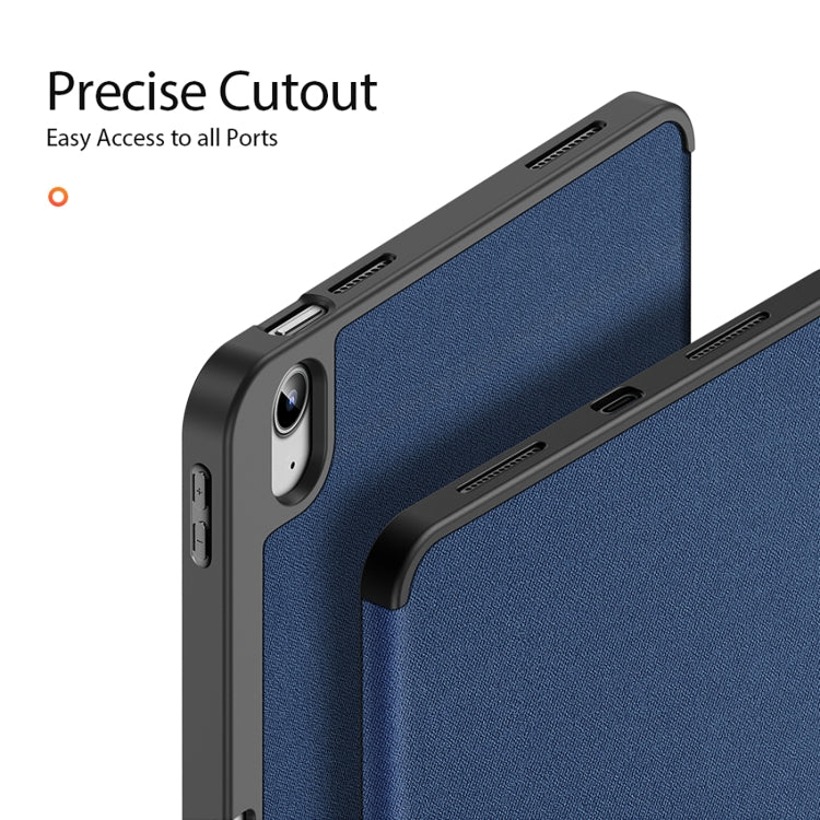 For iPad 2025 / 2022 DUX DUCIS Domo Series Magnetic Flip Leather Tablet Case(Blue) - HoMEdemic™ 
