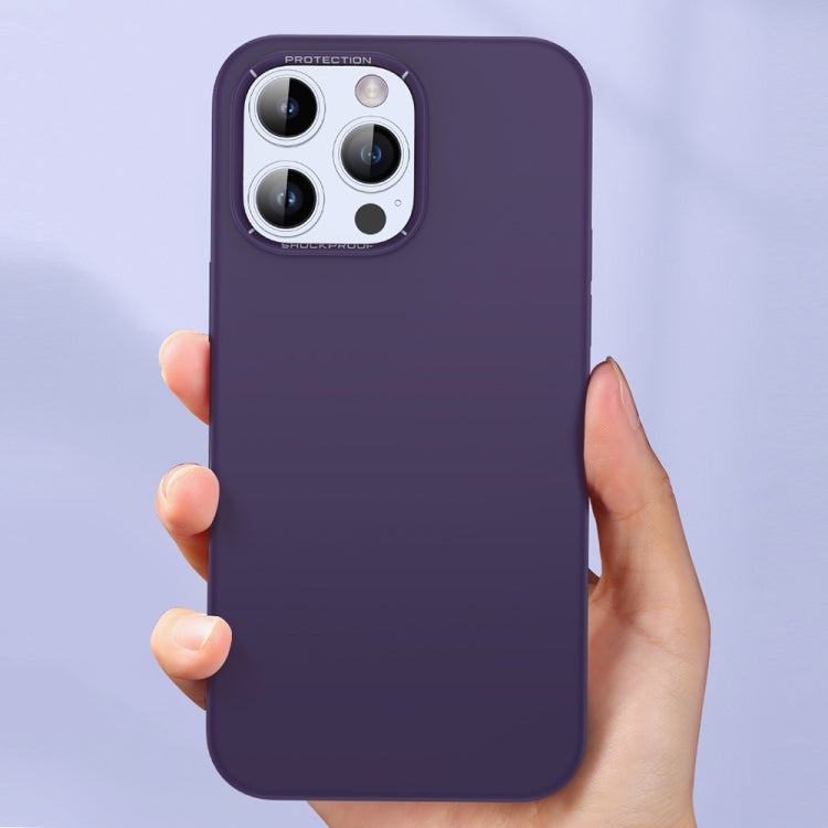 For iPhone 14 Pro Max TOTUDESIGN AA-148 Brilliant Series Shockproof Liquid Silicone Phone Case(Light Purple) - HoMEdemic™ 