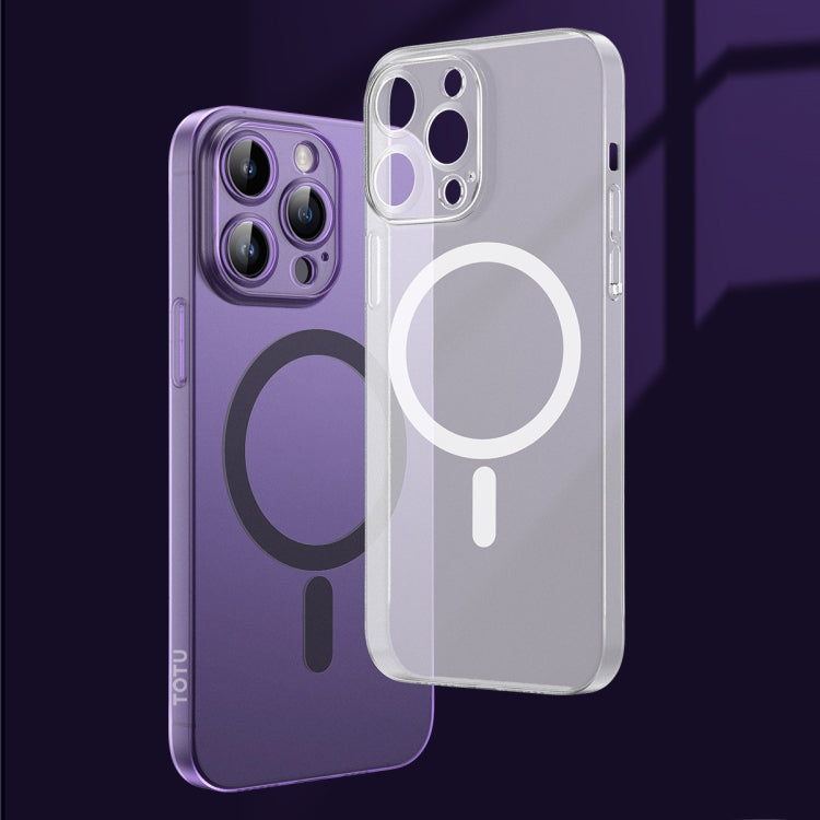 For iPhone 14 Pro TOTUDESIGN AA-170 Zero Feeling Series Frosted Magsafe Phone Case(Light Black) - HoMEdemic™ 