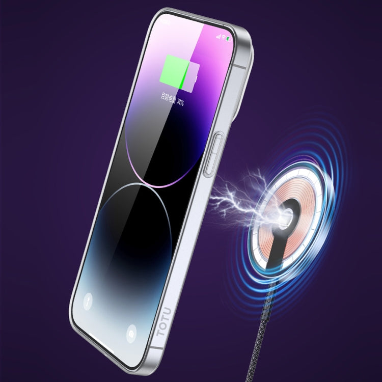 For iPhone 14 Pro Max TOTUDESIGN AA-170 Zero Feeling Series Frosted Magsafe Phone Case(Light Black) - HoMEdemic™ 