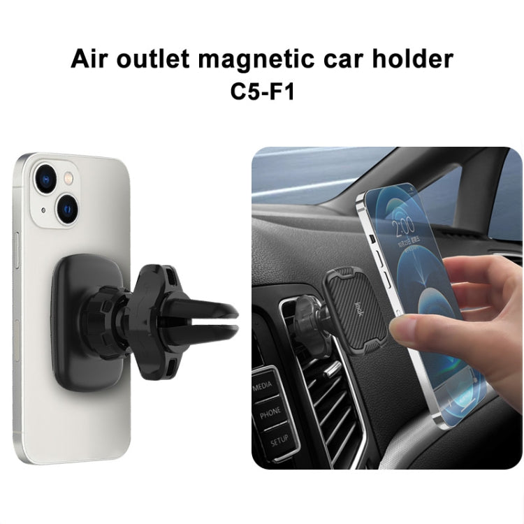 IMAK C5-F1 Magnetic Air Outlet Car Holder(Black) - HoMEdemic™ 