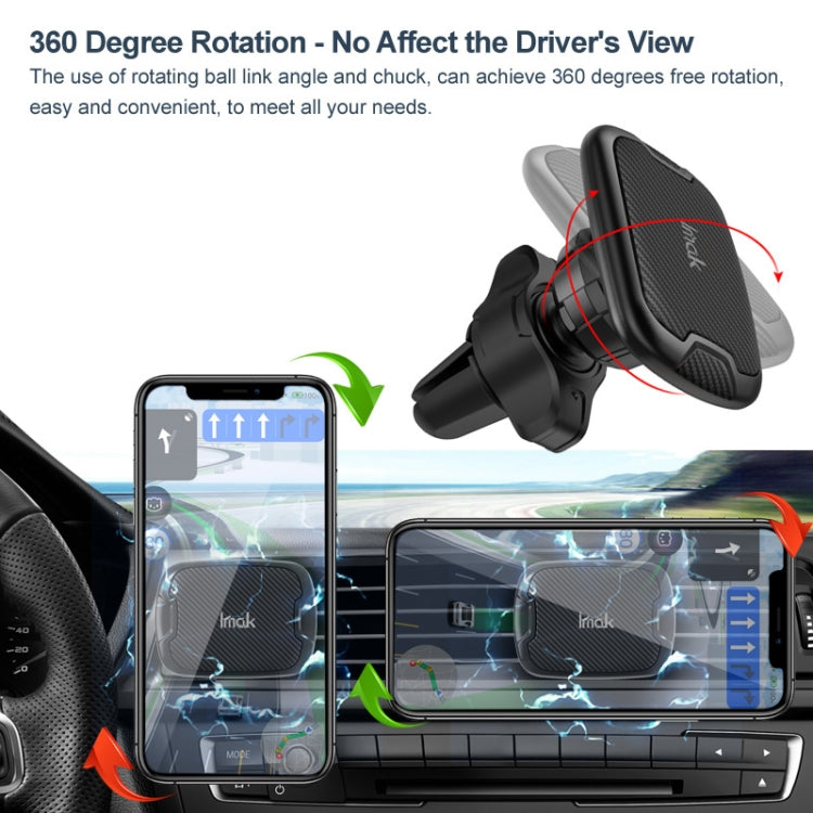IMAK C5-F1 Magnetic Air Outlet Car Holder(Black) - HoMEdemic™ 