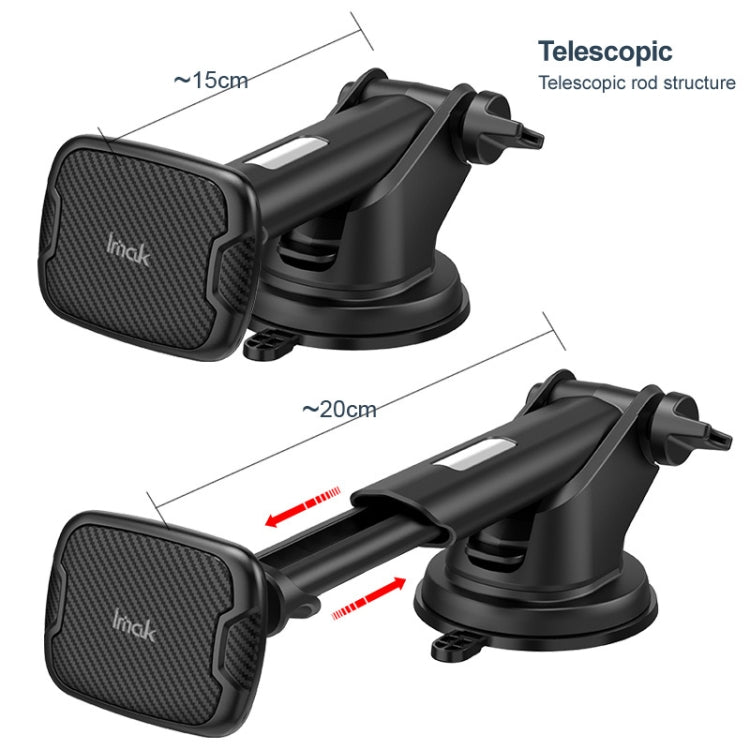 IMAK C5-X4 Telescopic Rod Magnetic Car Holder(Black) - HoMEdemic™ 